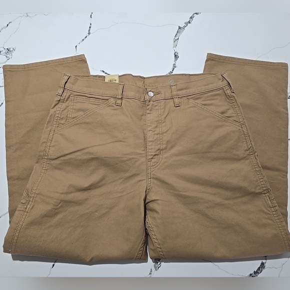 Levi's 565 Men's Size 38x30 Loose Straight Workwear Utility Khaki Stretch NWT - Picture 3 of 3